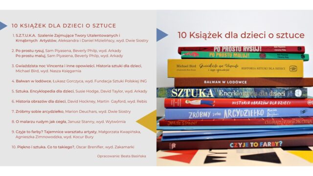 książki dla dzieci o sztuce - projekt edukacyjny Basińska Galeria Sztuki